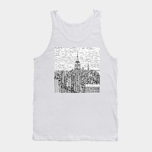 NEW YORK - pencil drawing .2 Tank Top